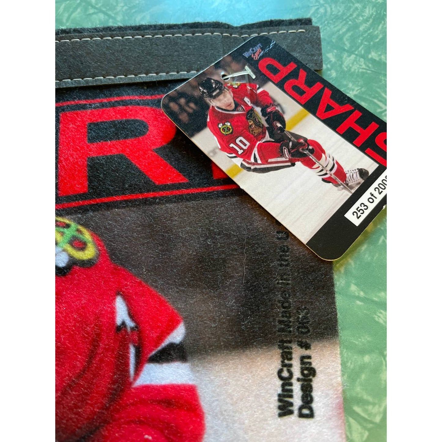 Vintage Patrick Sharp Blackhawks NHL NHLPA Hockey Souvenir Pennant