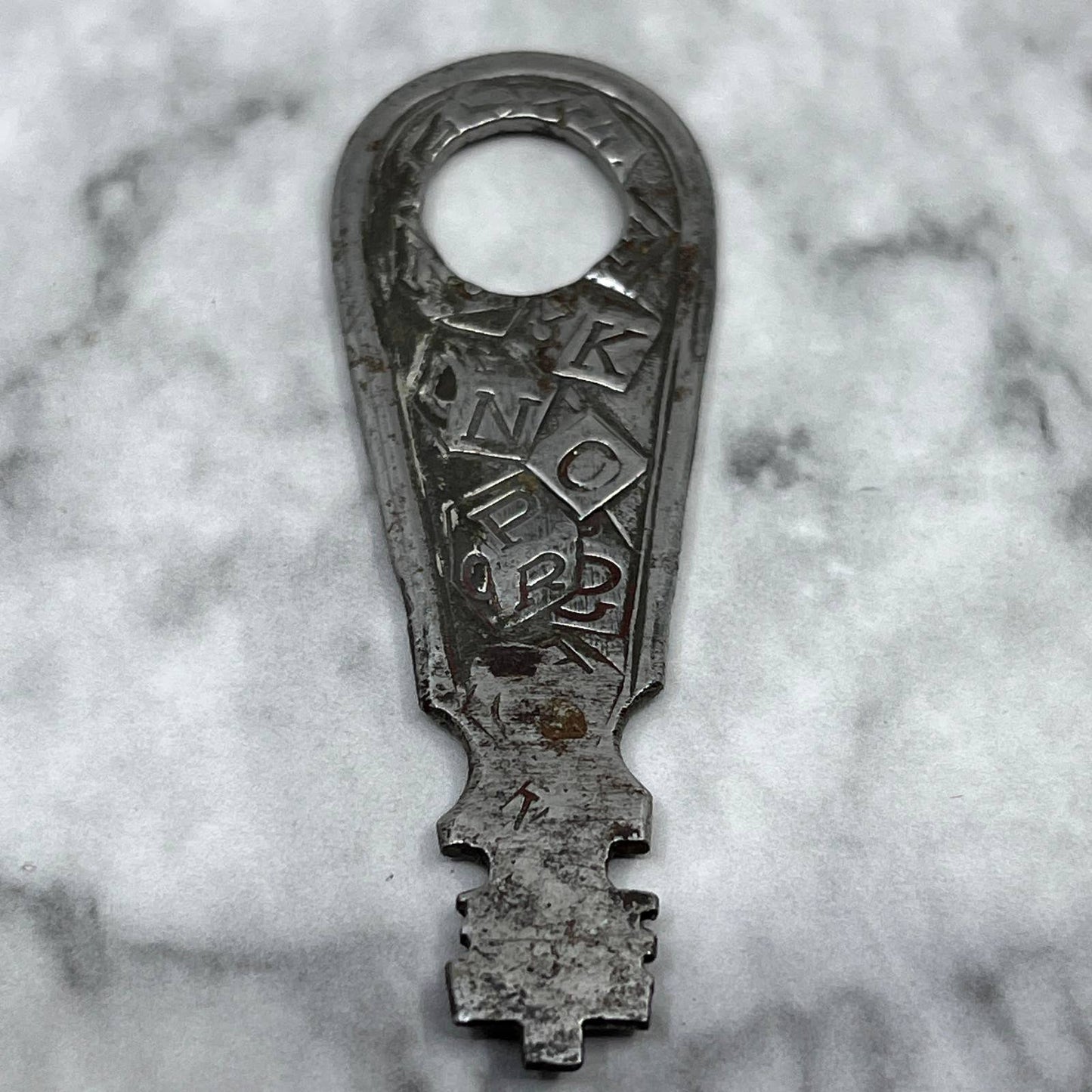 Vintage Primitive Handmade Key from Children's Spoon SA2