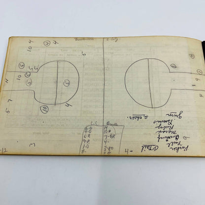 1945-47 The Victory Basketball Score Book Centerville IN High School TC5