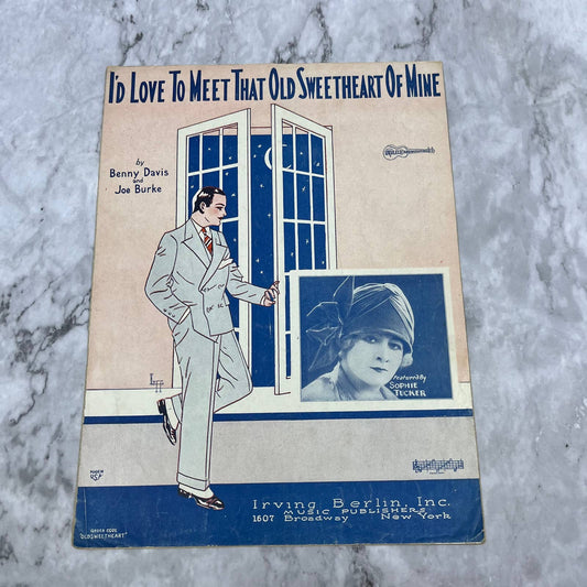 Sheet Music 1926 I'd Love to Meet that Sweetheart of Mine Irving Berlin TI1