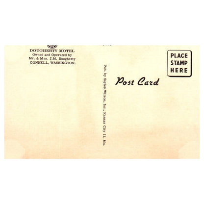 Dougherty Motel AAA Connell Washington J.M. Dougherty - Postcard TJ8-1