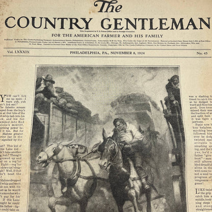 1924 Nov 8 Original The Country Gentleman - Corn Makes the Wheat Price FL4