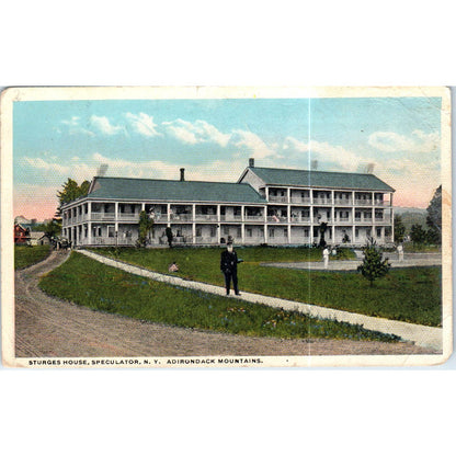 Sturges House Speculator NY Adirondacks Original Postcard TK1-P19