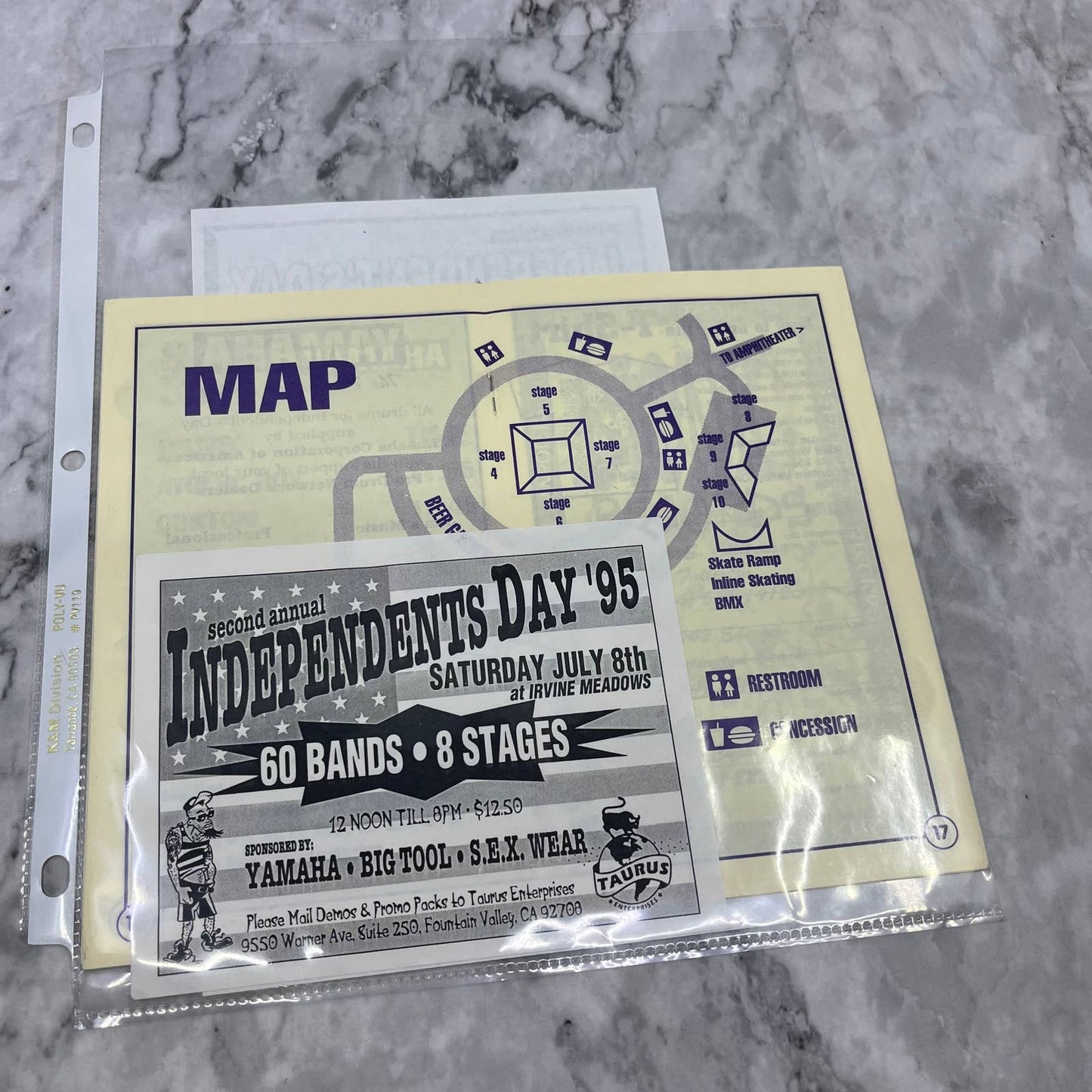 Vintage Malfunction California Indie Rock Fan Ephemera Collection FL5