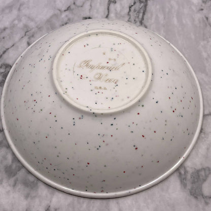 MCM Imperial Ware Speckled Confetti White Ice Cream Bowl Melmac Malamine TA3-1