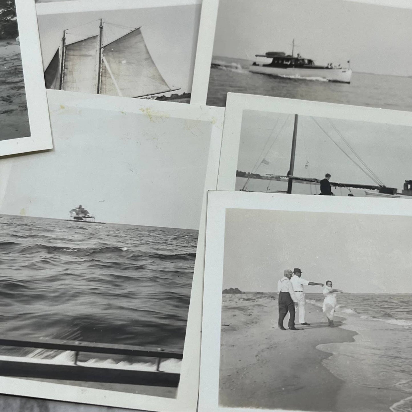 1930s Photos & Negatives Sailboating Mosquito Point White Stone VA TJ9-PG4