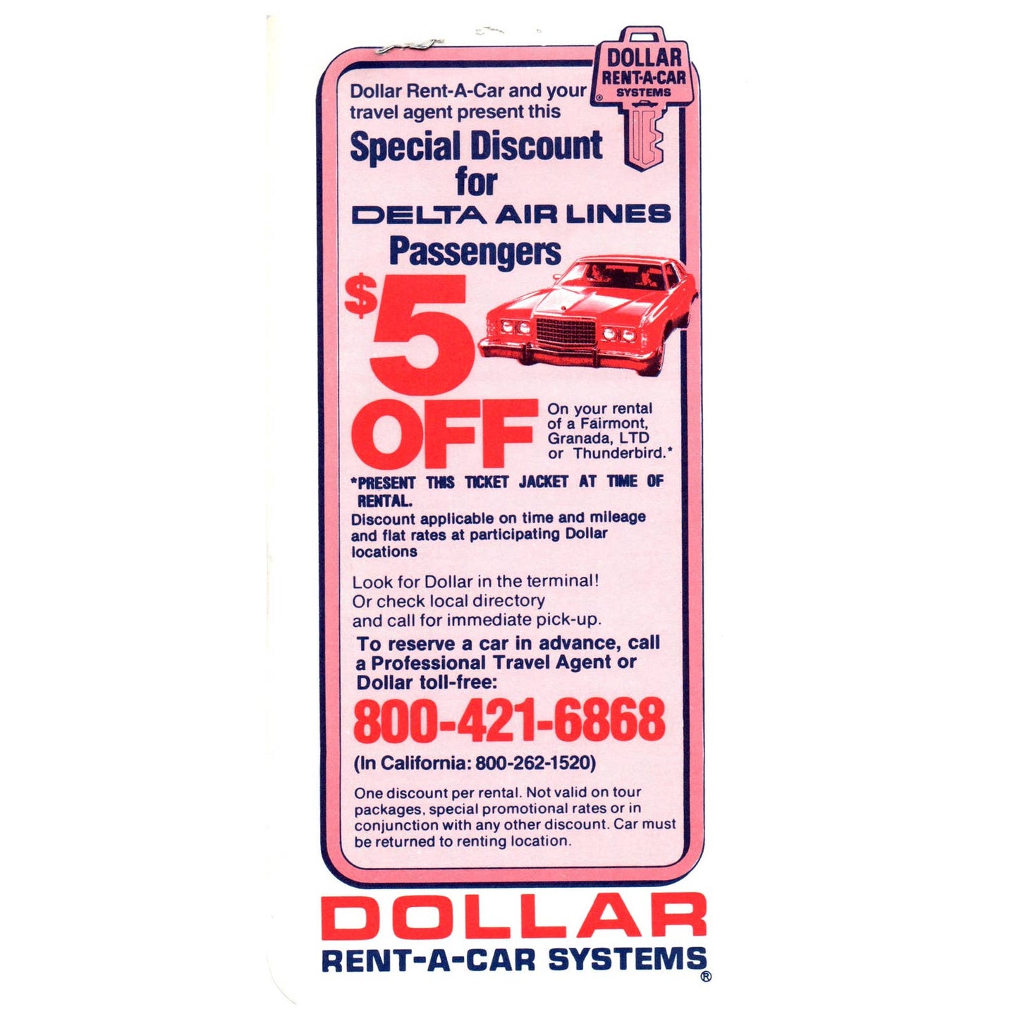 1978 Delta Airlines Ticket Jacket SE4