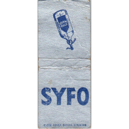 SYFO Water Advertising Matchbook Cover SA9-M6