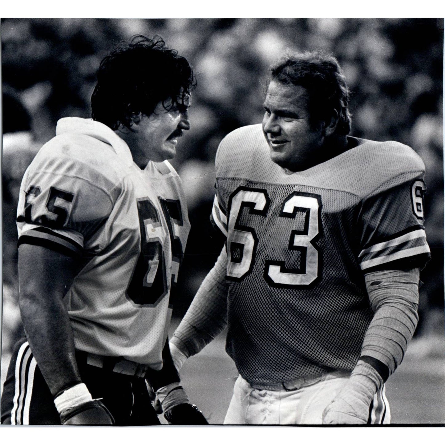 1982 Original Press Photo Football NFL Kansas City Chiefs Tom Condon 7x8" TK2-FP