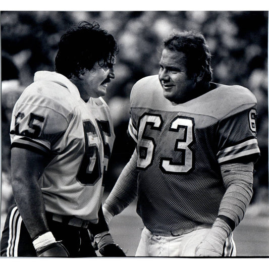 1982 Original Press Photo Football NFL Kansas City Chiefs Tom Condon 7x8" TK2-FP