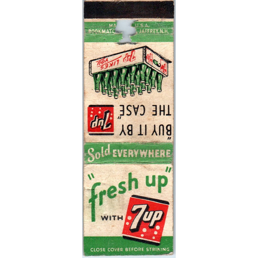 7-Up Soda Advertising Matchbook Cover MM10-2