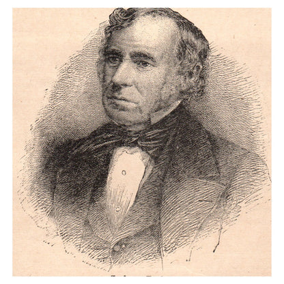 President Zachary Taylor Portrait 4x4" Original Engraving 1899 AK3-7