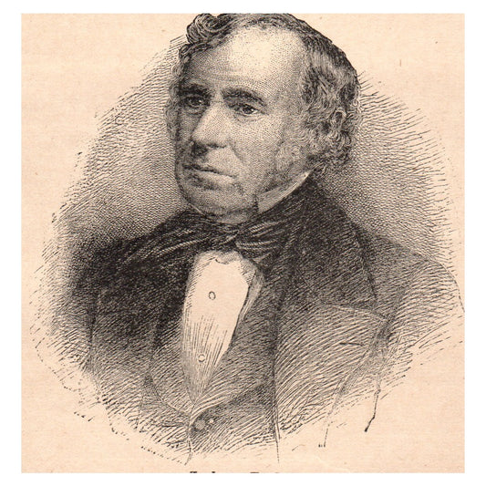 President Zachary Taylor Portrait 4x4" Original Engraving 1899 AK3-7