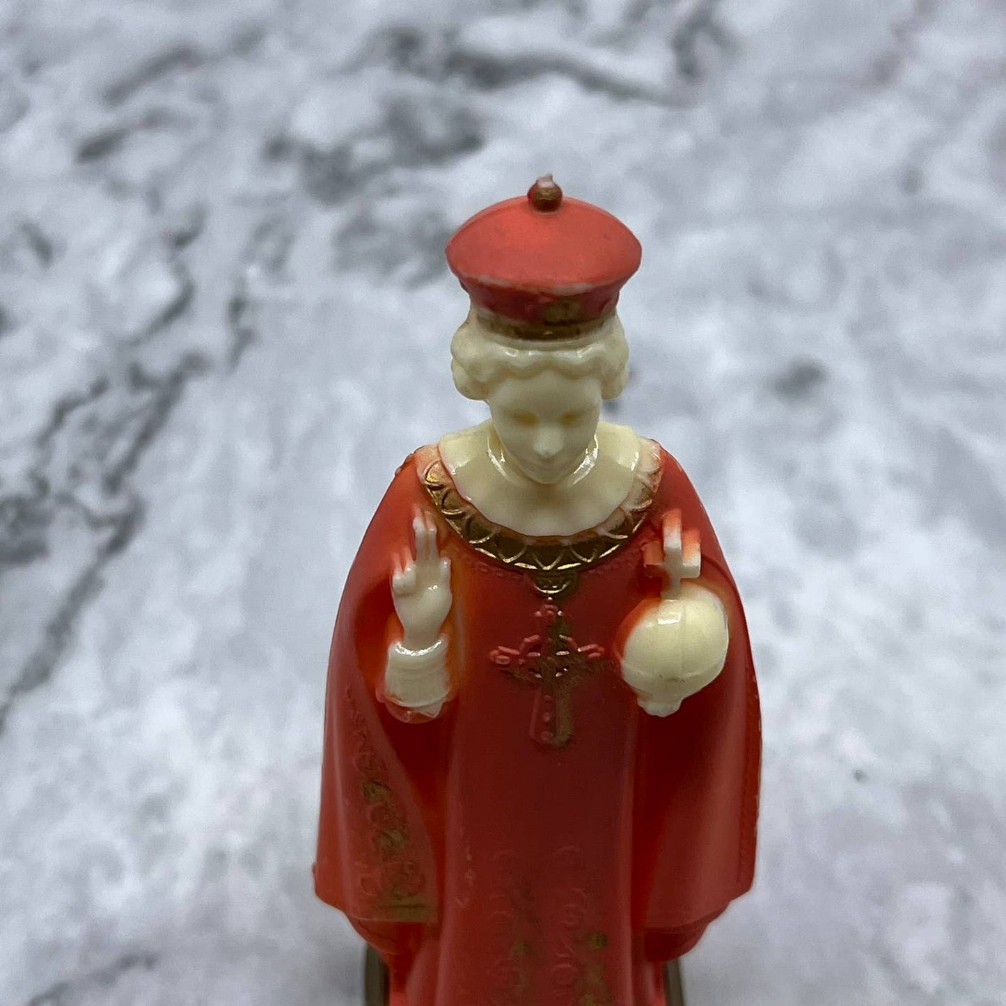 Vintage Resin Infant of Prague Figurine 3.5” SF1