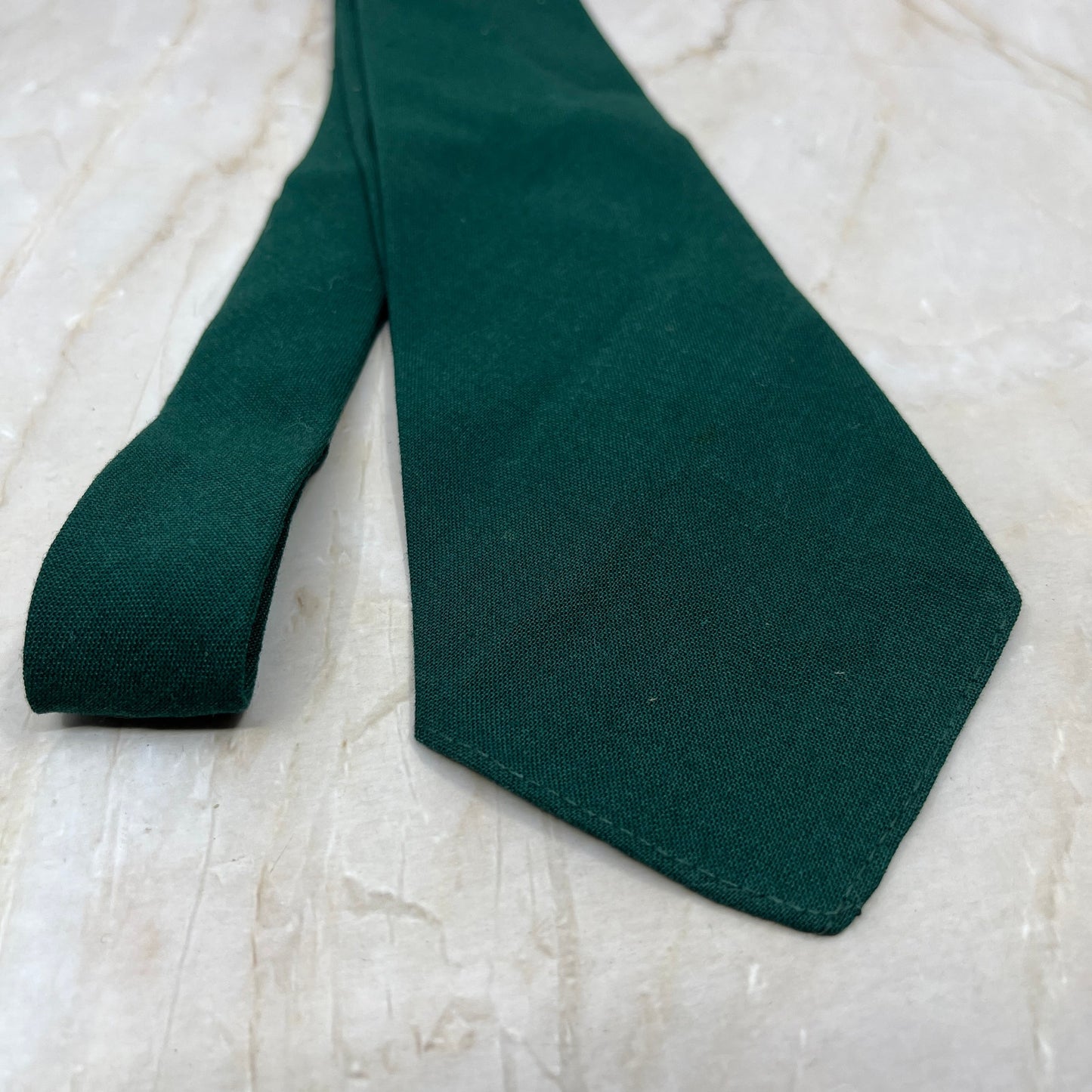Retro Men's Green Dupont Dacron & Viscose Rayon Necktie Tie TK3