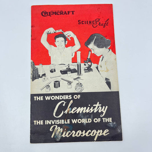 1953 Chemcraft ScienceCraft Microscope Chemistry Set Catalog TE4
