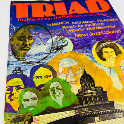 Triad Magazine March 1976 WXFM Chicago Vol 4 No 2 Keith Moon Flo & Eddie BA1