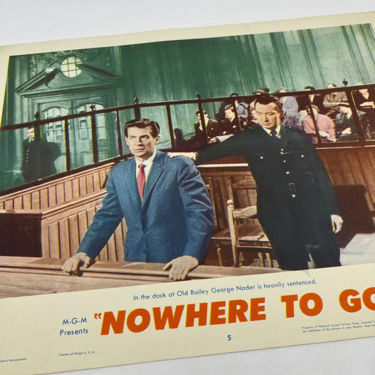 1959 Nowhere to Go George Nader 5 Lobby Card FL4