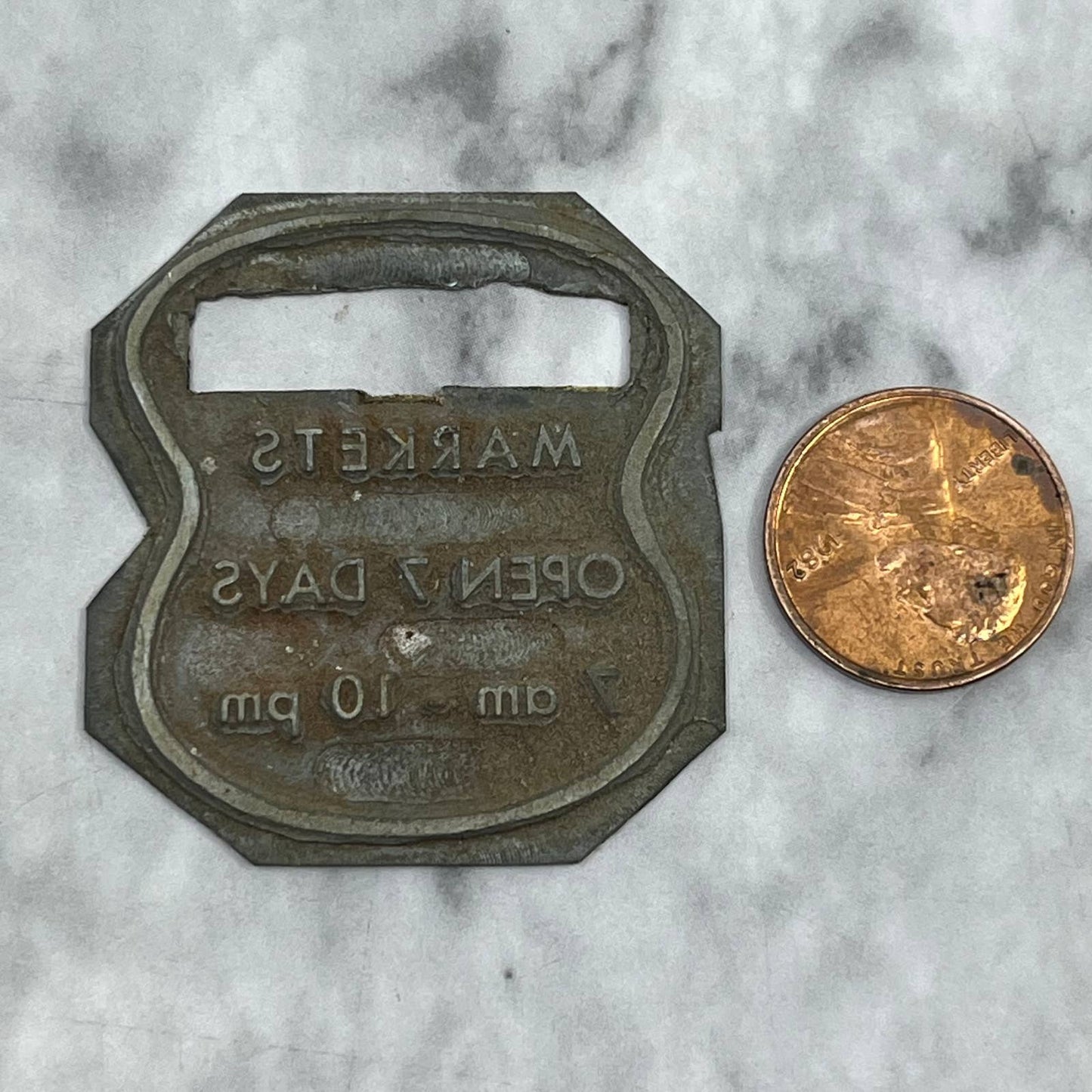 Vintage Printing Letterpress Printers Block Plate Markets Open 7 Days TJ58
