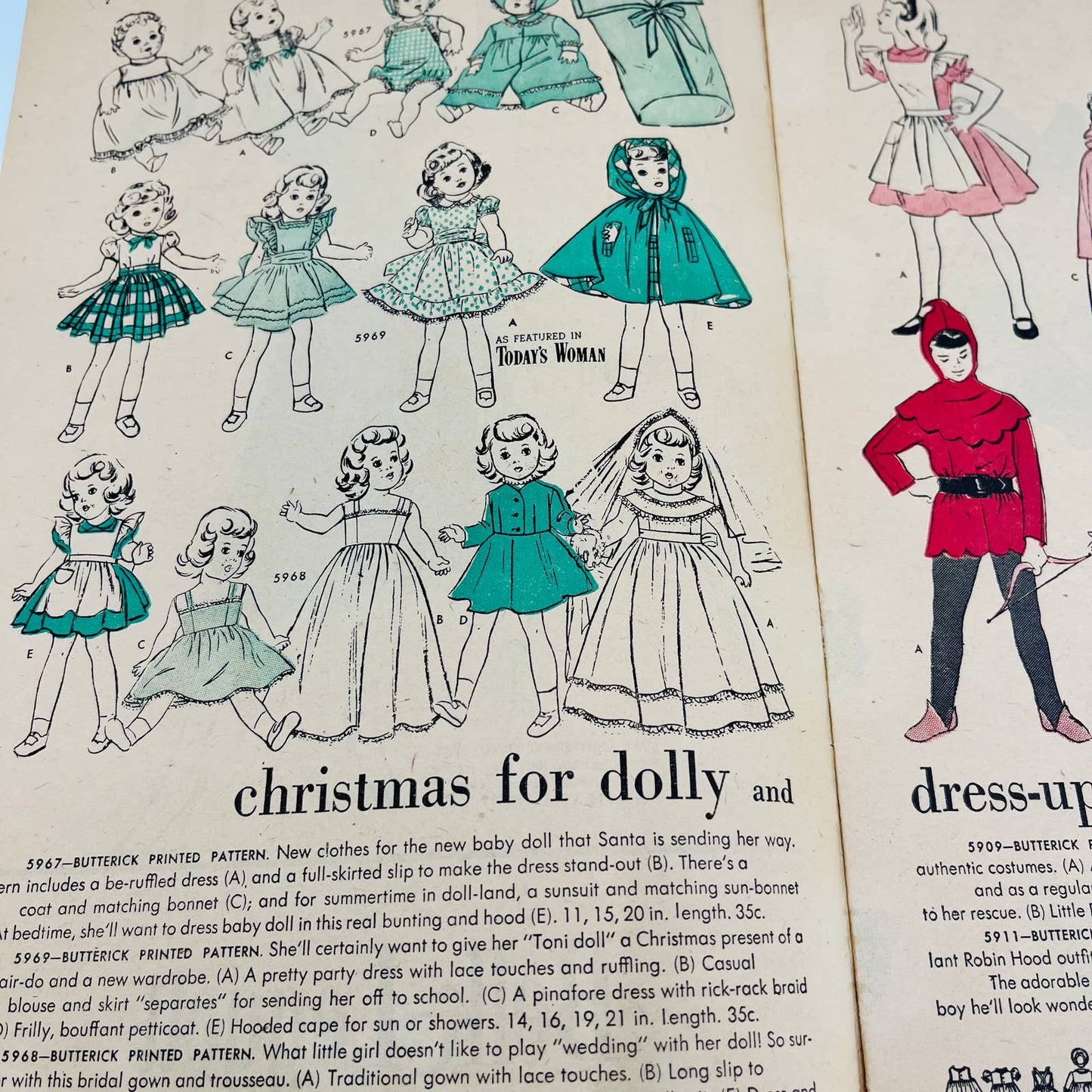 1951 Belk-Leggett Butterick Fashion Preview Christmas Outfit Sewing Patterns C8