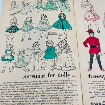 1951 Belk-Leggett Butterick Fashion Preview Christmas Outfit Sewing Patterns C8