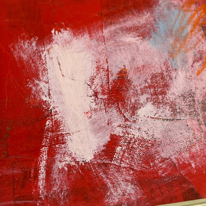 Original Framed Mixed Media Abstract Art Painting 8x10 “South Central” With COA