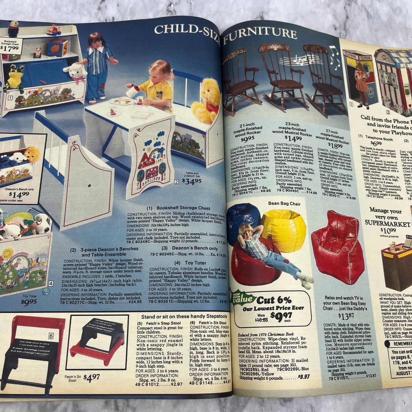 Sears 1977 Wish Book Catalog Star Wars Barbie Atari Lionel Toys Clothing S4