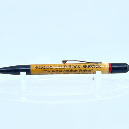 Vintage Mechanical Pencil Eggers Deep Rock Service State Center Iowa SE9