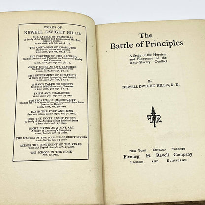 1912 The Battle of Principles Newell Dwight Hillis Hardcover TF3