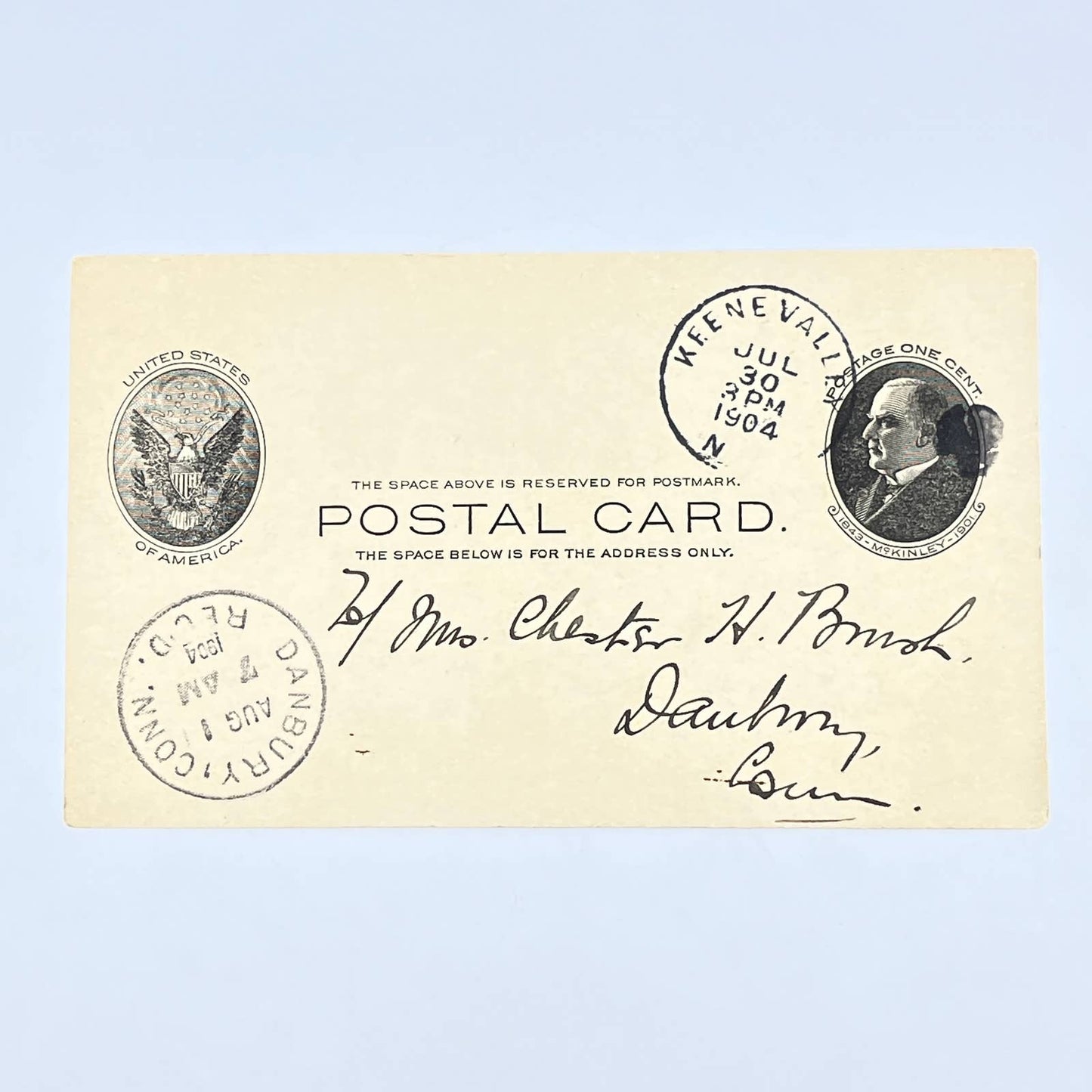 1904 Letter Mrs. William B. Glover Audubon Society CT Secretary Fairfield AC1