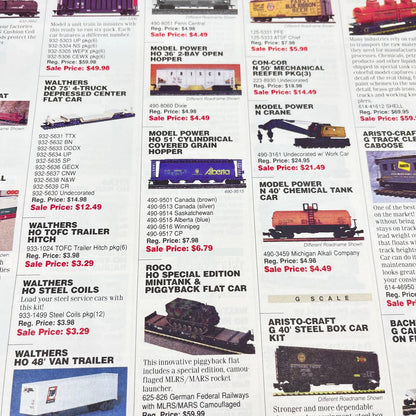 1997 Summer Sale for Model Railroaders Catalog TC6