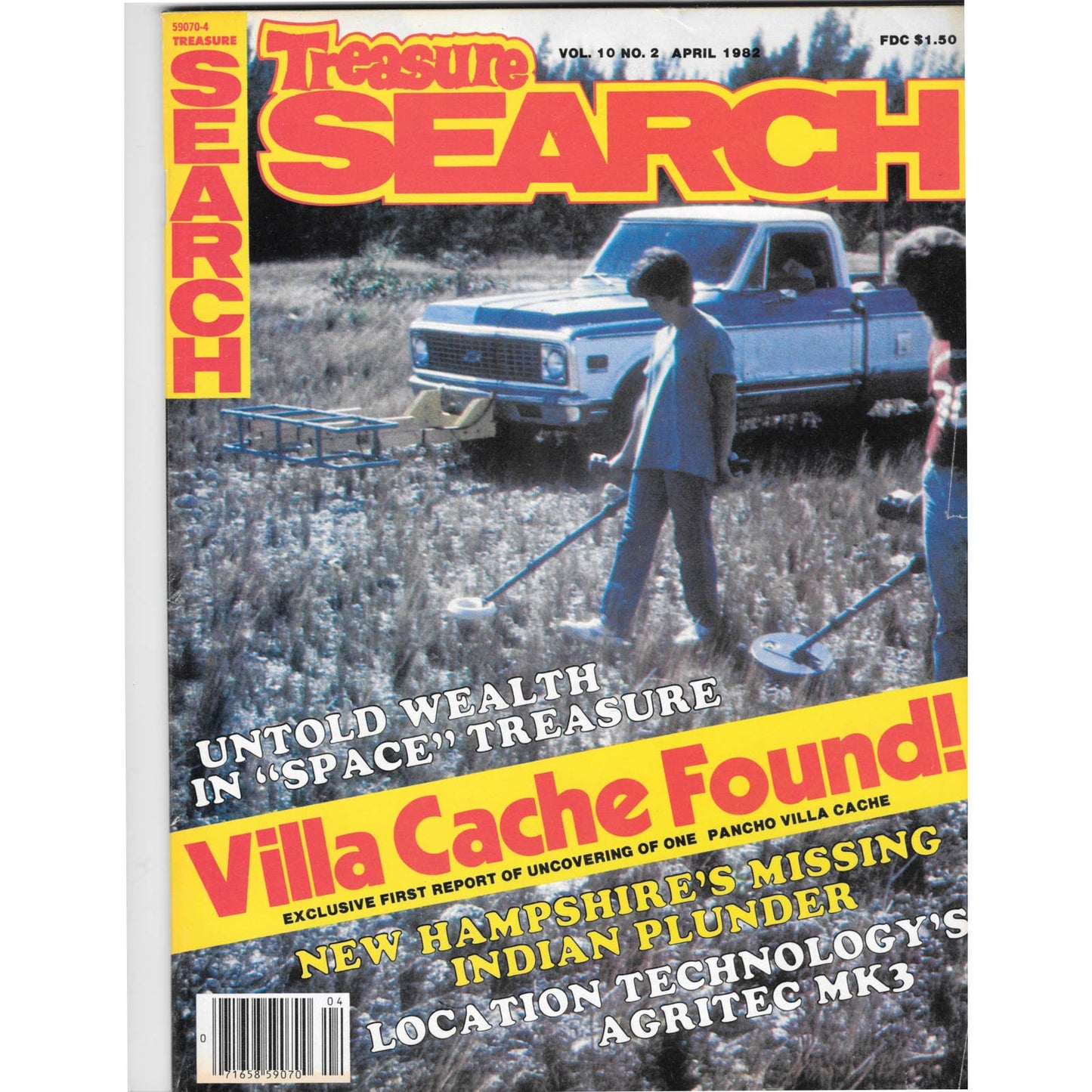 Treasure Search Magazine 1982 April Metal Detecting Gold Diamonds M2