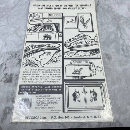 1986 NEW NOS Decorcal Sports & Wildlife Decal W-31 Deer Head Buck Hunting FL5