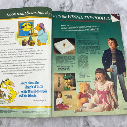 Original 1972 SEARS Christmas Wish Book Catalog Toys Barbie Hot Wheels Pooh S4