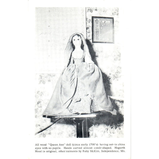 Wax Portrait Doll - Maretta's Doll & Toy Museum Bergen NY Original Postcard PB8