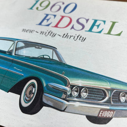 1960 Ford Edsel Color Promo Booklet New Nifty Thrifty 12pg B2