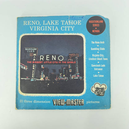 13 14 183 Reno Nevada Vacationland Series view-master Reels Packet SD2