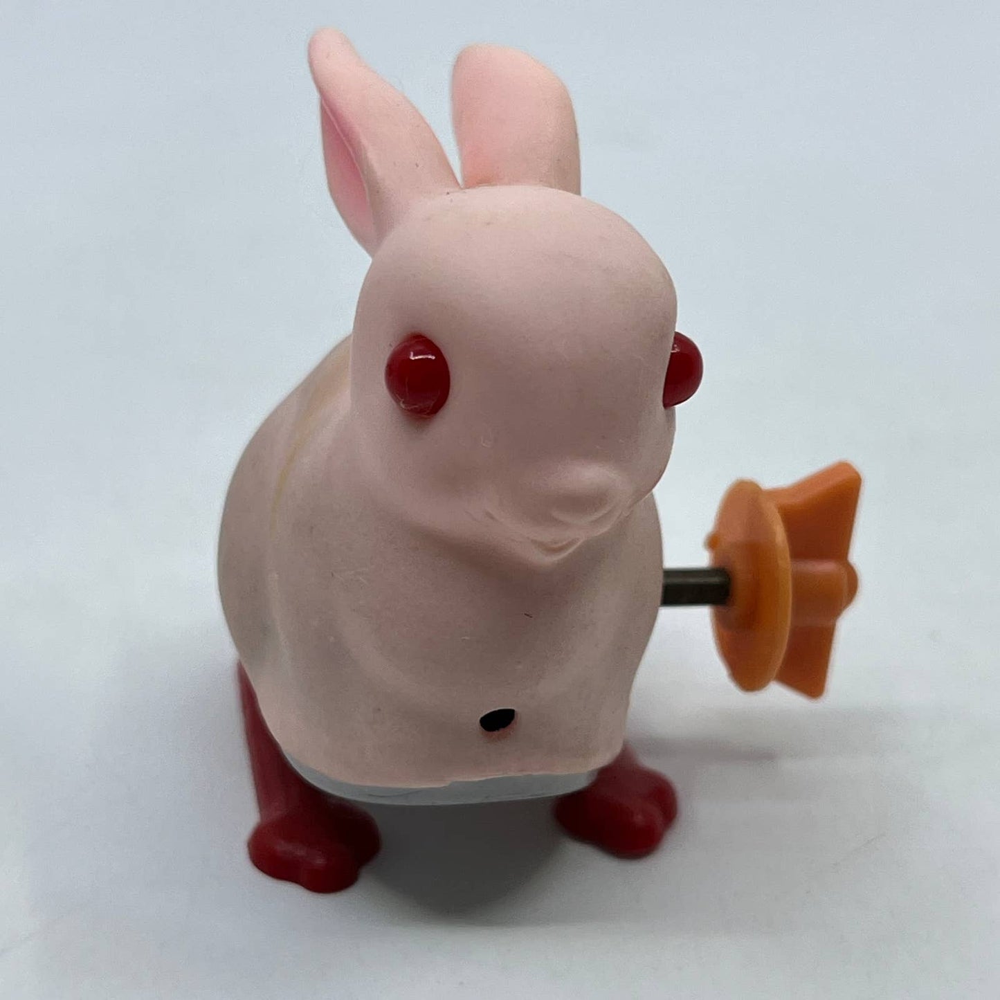 1970s Wind Up Red Eye Hopping Bunny Rabbit Toy WORKS SE3