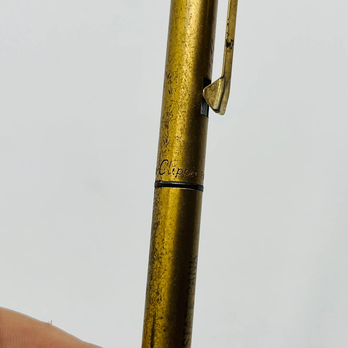 VTG Mechanical Pencil Chromatic Clipper Brass Tone Jonesburg State Bank SB3