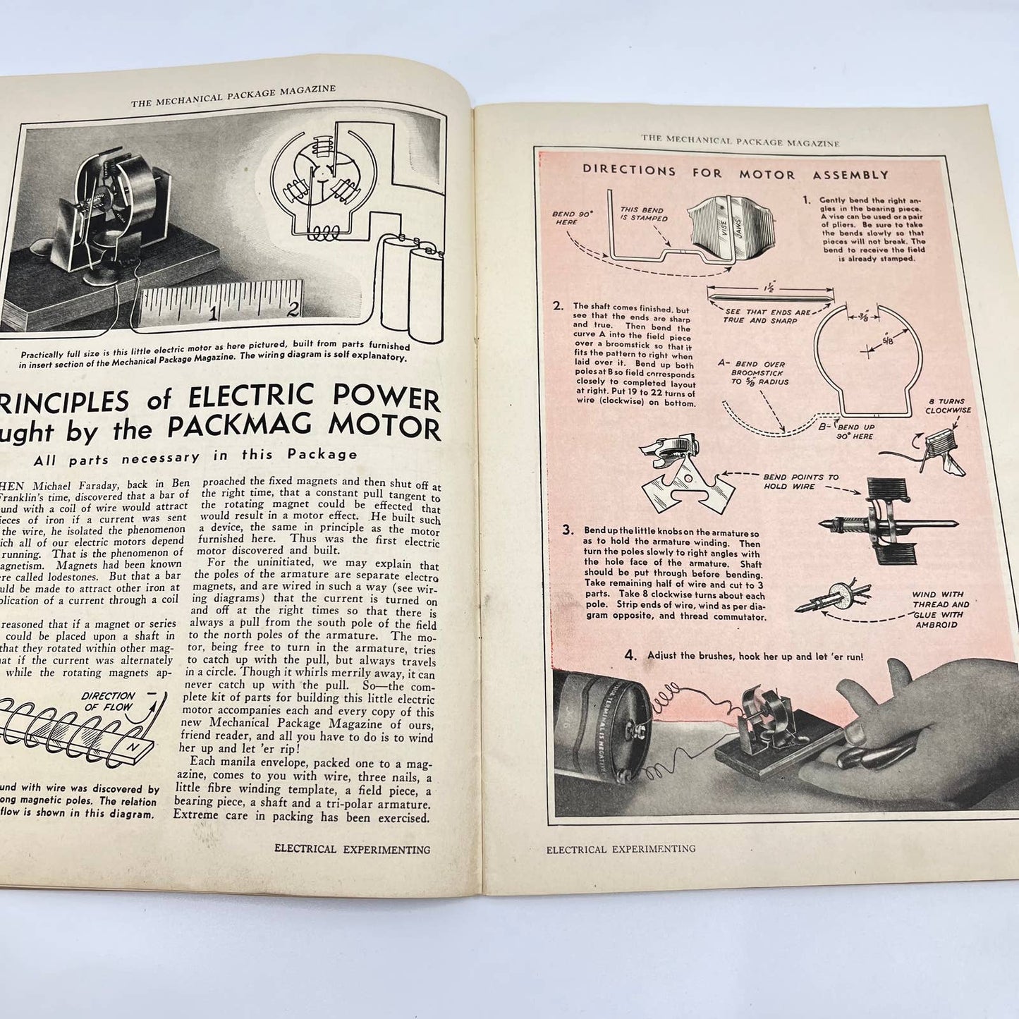 1931 Mechanical Package Magazine Vol 1 No 1 Self Loading Boat Trailer Plans TF3