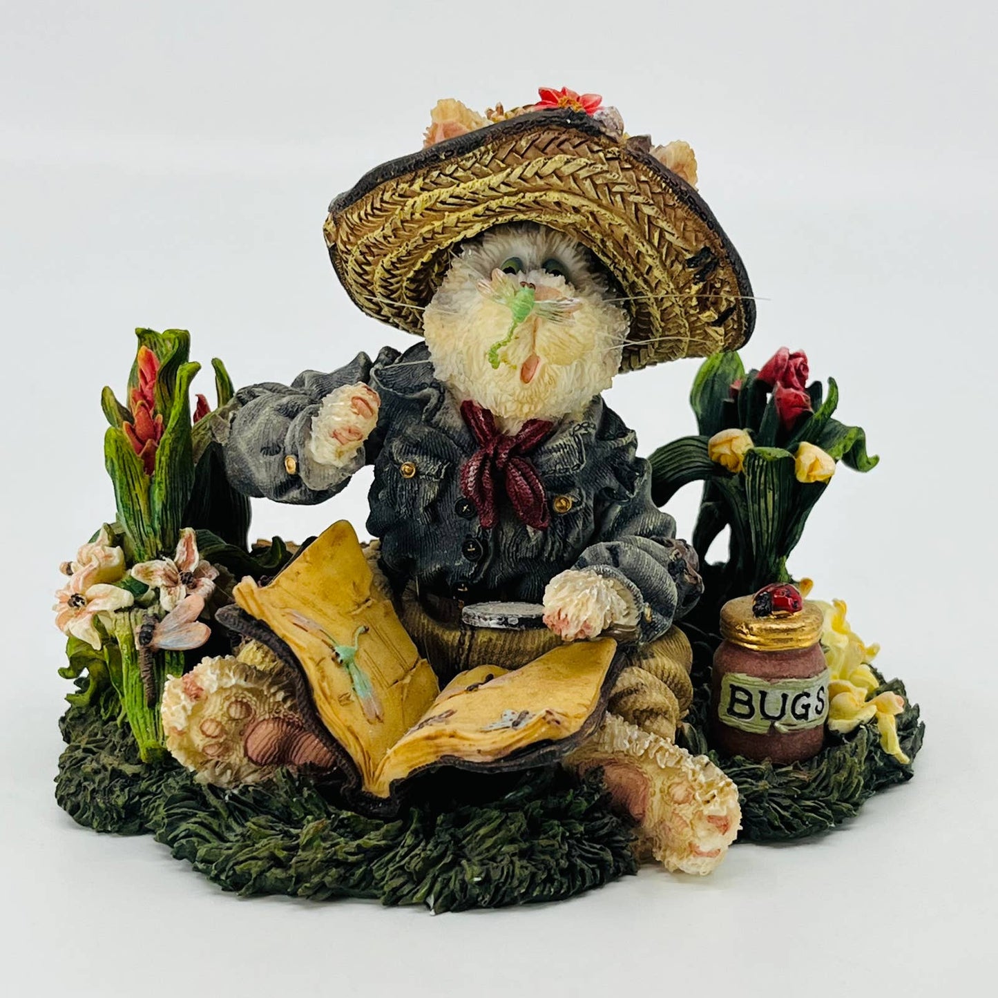 BOYDS BEARS PURRSTONE POKIE PAWSWORTHY THE BUG INSPECTOR #371050 TB9