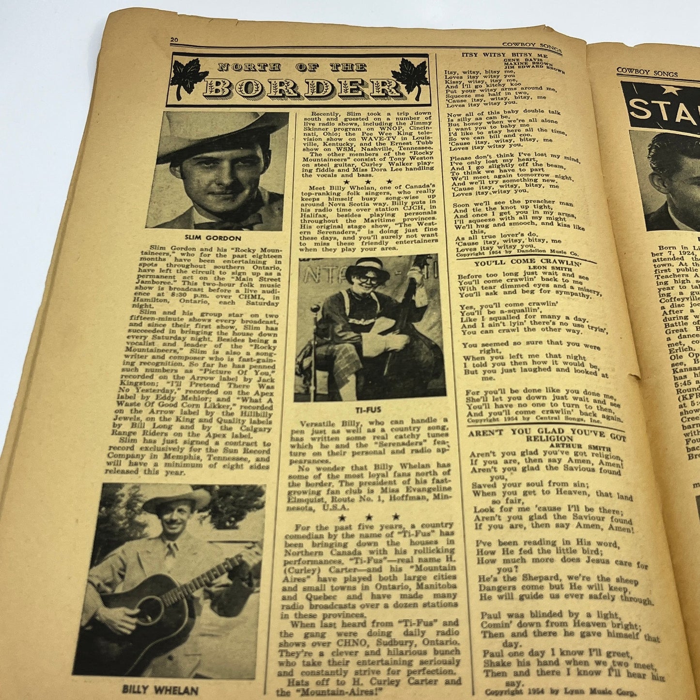 1954 Dec Cowboy Songs Magazine Webb Pierce Hank Williams Jim Early V37-3