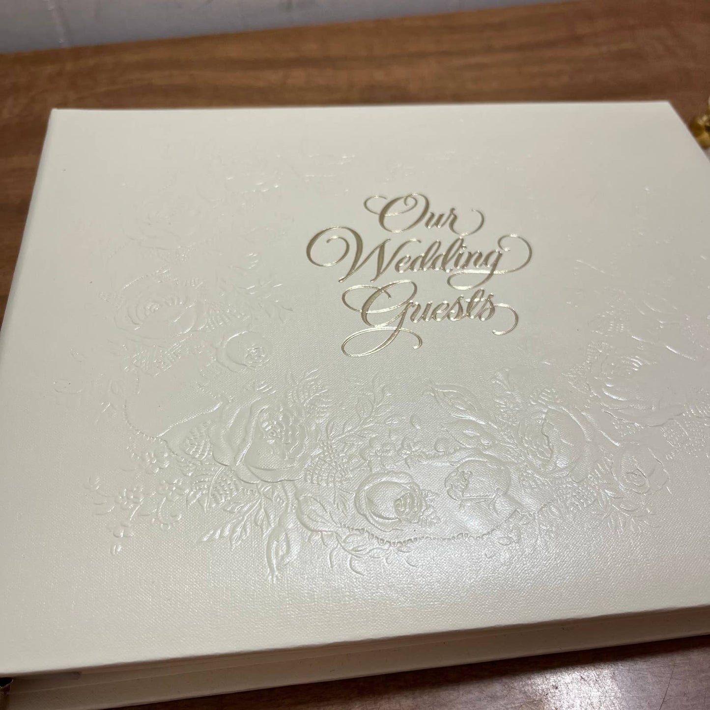 New Hallmark Wedding Guest Book Album with Pen and Box TH8