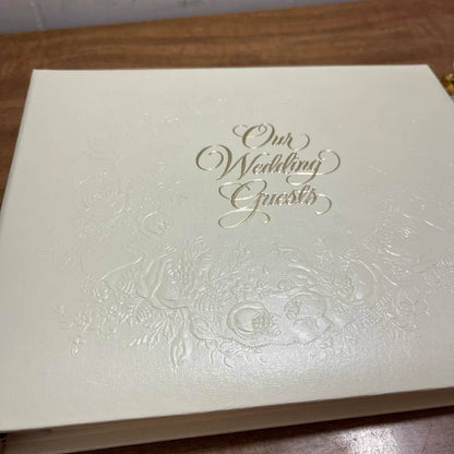 New Hallmark Wedding Guest Book Album with Pen and Box TH8