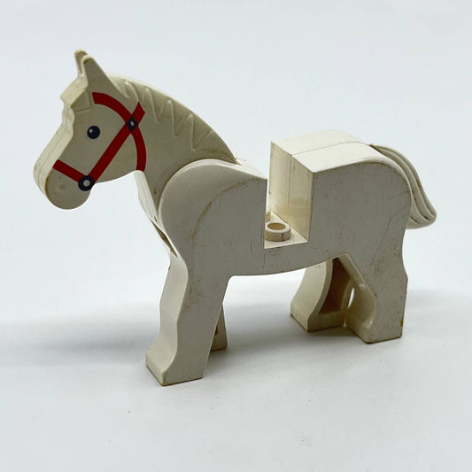 Vintage Lego White Horse Pony Minifigure Collectible SC6