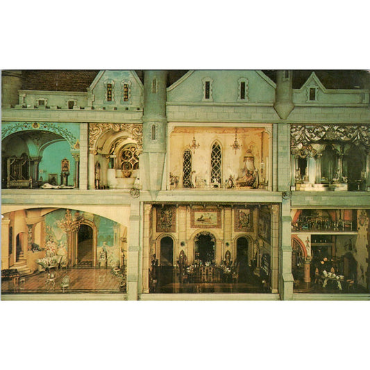 Castle of Prince Charming Doll House Chicago Museum of Science Postcard PB7