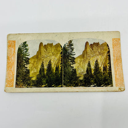c1900 Stereoview Card View of The Sentinel Yosemite California