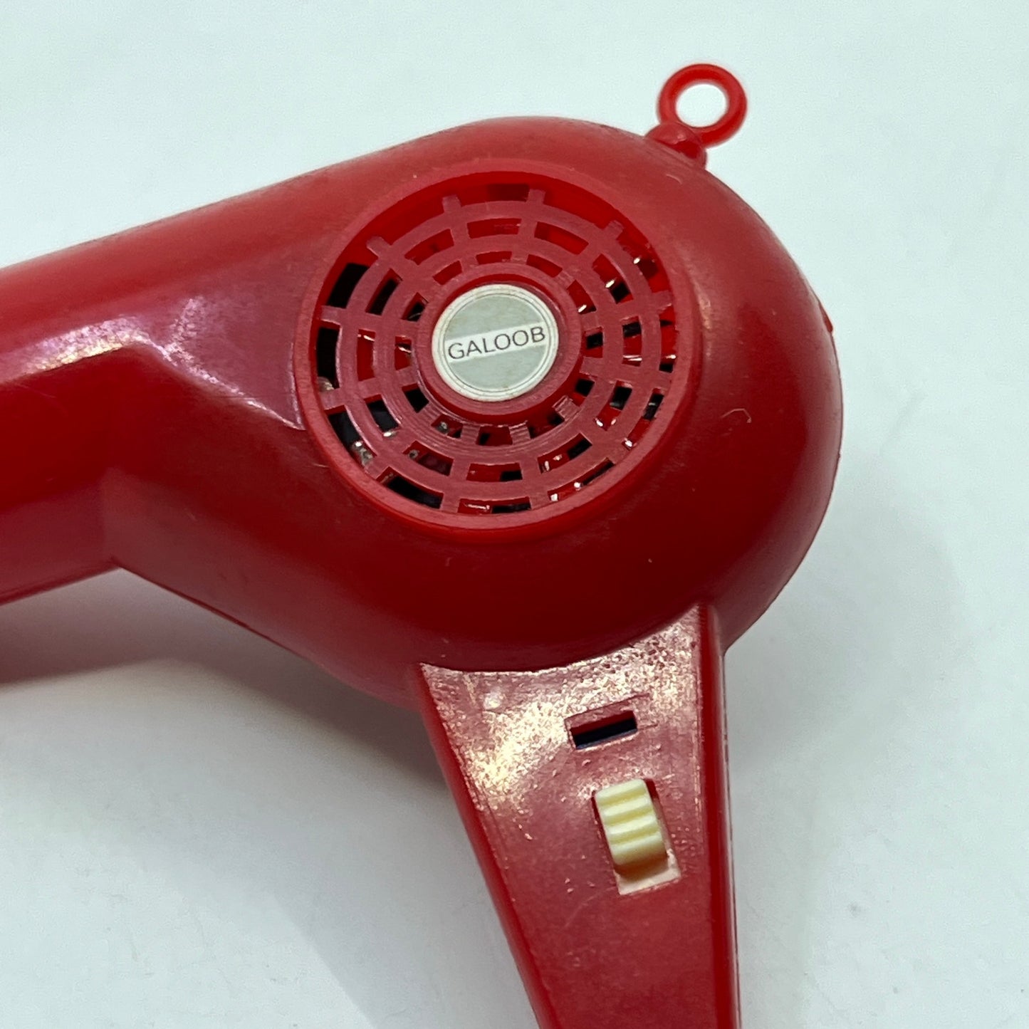 1970's GALOOB Dollhouse Mini Red Hair Dryer 2.5” Wind-Up WORKS SC8
