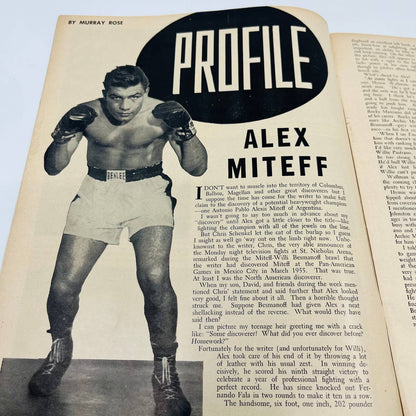 1957 September - The Ring Boxing Magazine Alex Miteff Eddie Machen Patterson TA5