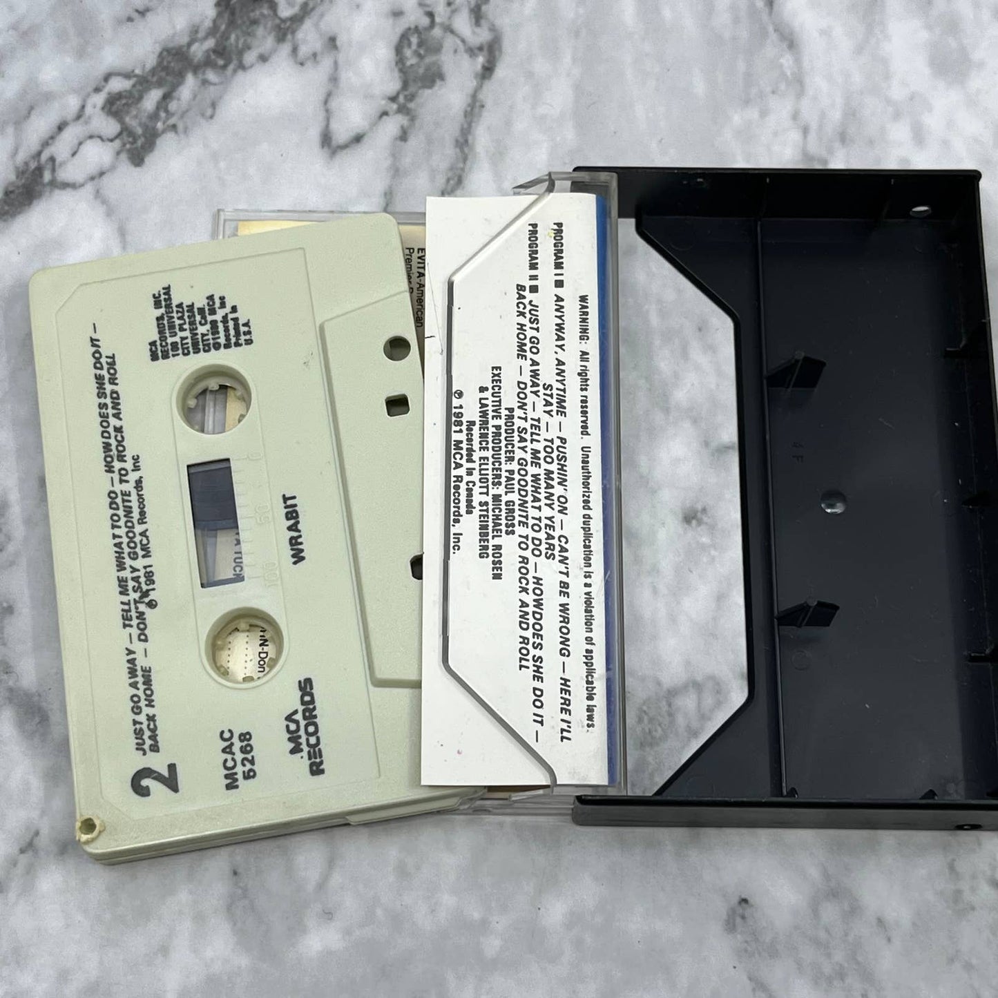 WRABIT self titled CASSETTE 1981 Cassette Tape TJ4-29